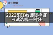 2022阳江教师资格证考试选哪一科好？