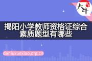 揭阳小学教师资格证综合素质题型有哪些？