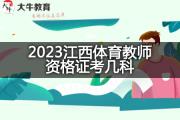 2023江西体育教师资格证考几科？
