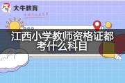 江西小学教师资格证都考什么科目？