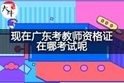 现在广东考教师资格证在哪考试呢？