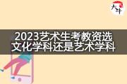 2023艺术生考教资选文化学科还是艺术学科？
