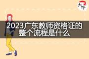 2023广东教师资格证的整个流程是什么？