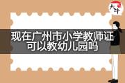 现在广州市小学教师证可以教幼儿园吗？
