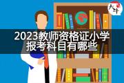 2023教师资格证小学报考科目有哪些？
