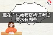 现在广东教师资格证考试要求有哪些？