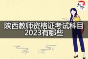 陕西教师资格证考试科目2023有哪些？