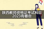 陕西教师资格证考试科目2023有哪些？