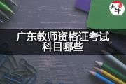 广东教师资格证考试科目哪些？