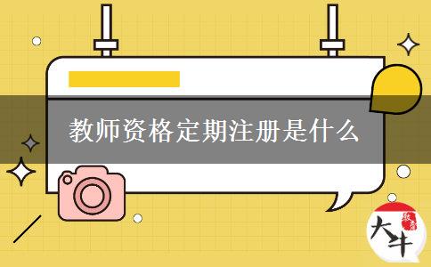 教师资格定期注册是什么