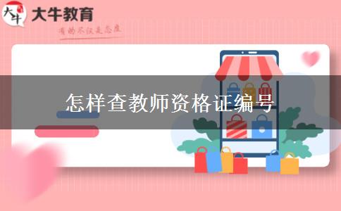 怎样查教师资格证编号