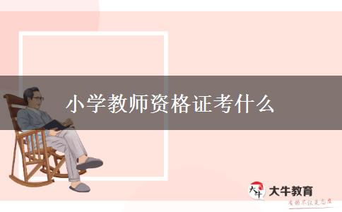 小学教师资格证考什么