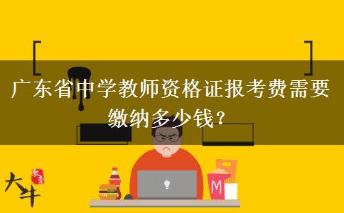 广东省中学教师资格证报考费需要缴纳多少钱？