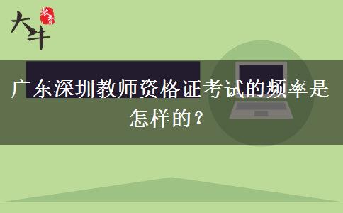 广东深圳教师资格证考试的频率是怎样的？