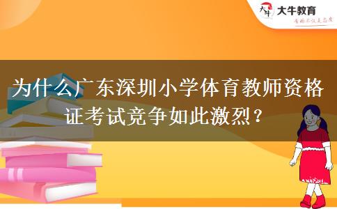 为什么广东深圳小学体育教师资格证考试竞争如此激烈？