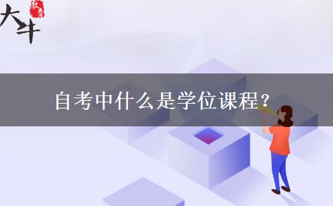 自考中什么是学位课程？