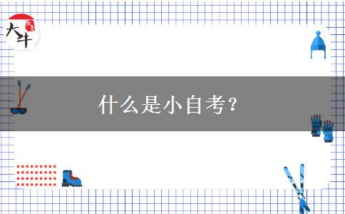 什么是小自考？