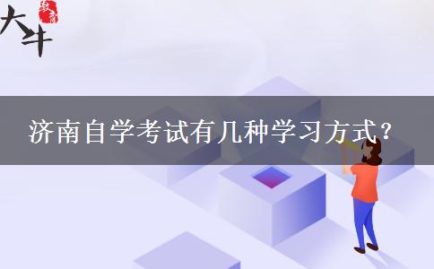 济南自学考试有几种学习方式？