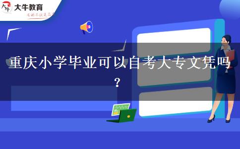 重庆小学毕业可以自考大专文凭吗？