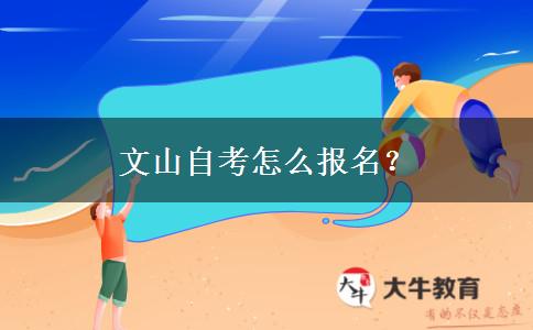 文山自考怎么报名？