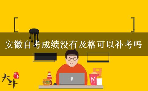 安徽自考成绩没有及格可以补考吗