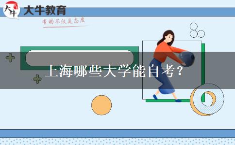 上海哪些大学能自考？