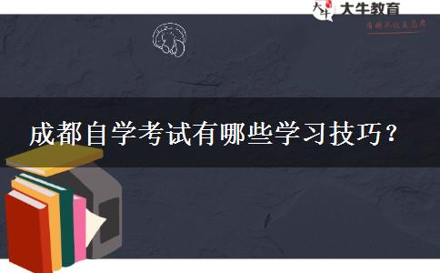 成都自学考试有哪些学习技巧？