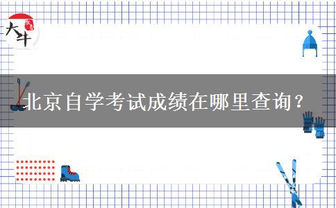 北京自学考试成绩在哪里查询？