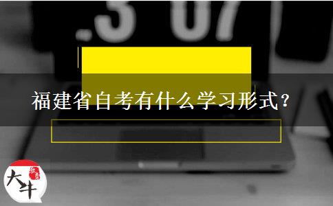 福建省自考有什么学习形式？