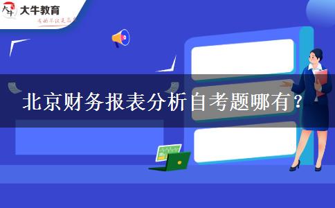 北京财务报表分析自考题哪有？