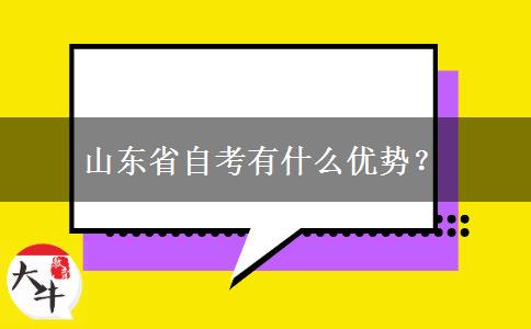 山东省自考有什么优势？