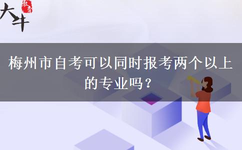 梅州市自考可以同时报考两个以上的专业吗？