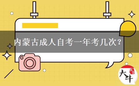 内蒙古成人自考一年考几次？