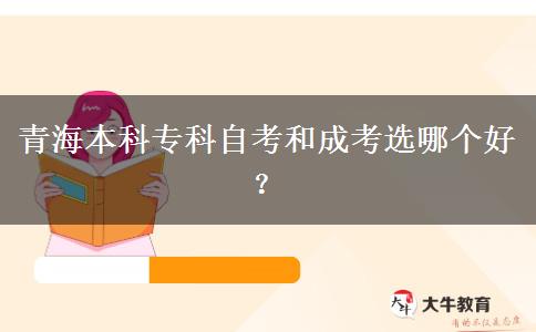 青海本科专科自考和成考选哪个好？