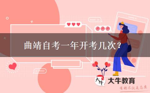 曲靖自考一年开考几次？