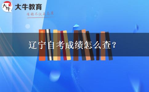 辽宁自考成绩怎么查？