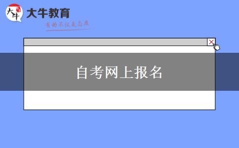 自考网上报名