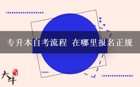 专升本自考流程 在哪里报名正规