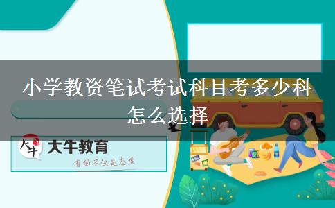 小学教资笔试考试科目考多少科 怎么选择