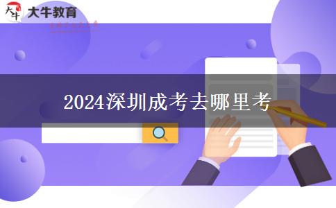 2024深圳成考去哪里考