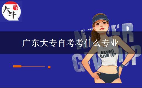 广东大专自考考什么专业