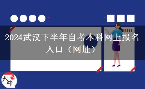 2024武汉下半年自考本科网上报名入口（网址）