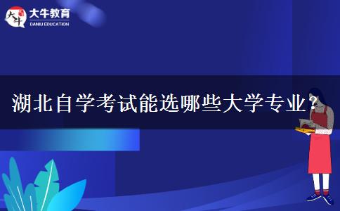 湖北自学考试能选哪些大学专业？