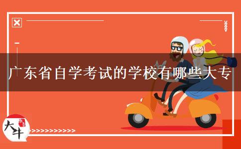广东省自学考试的学校有哪些大专