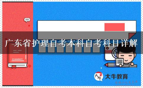 广东省护理自考本科自考科目详解