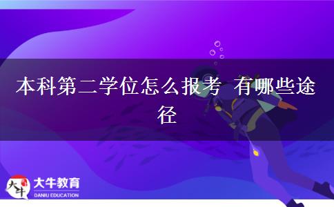 本科第二学位怎么报考 有哪些途径