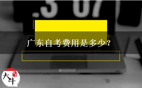 广东自考费用是多少？