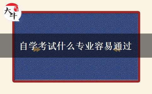 自学考试什么专业容易通过