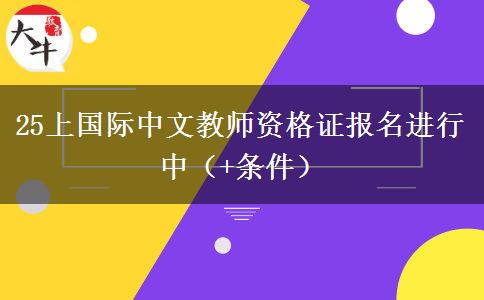 25上国际中文教师资格证报名进行中（+条件）
