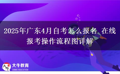 2025年广东4月自考怎么报名 在线报考操作流程图详解